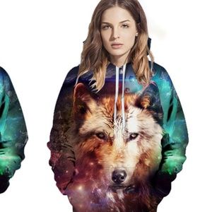 Psychedelic Wolf Hoodie